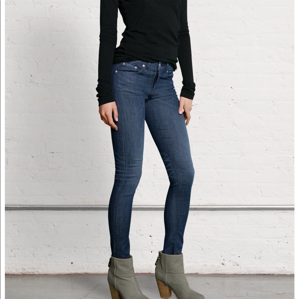 Rag and Bone high rise skinny jeans
